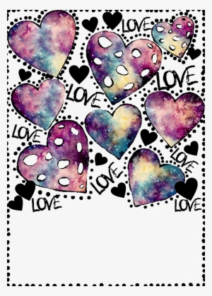 Hand Painted Spades Heart Png Transparent - Watercolor Painting