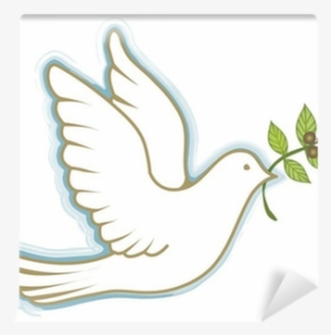 Paloma Blanca Con Rama Olivo