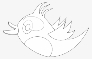 Net Clip Art Peace Peace Dove Twitter Bird 34 Black - Cartoon