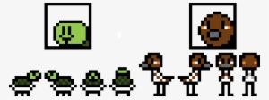 Sheldon And Dashi Overworld Sprites With Textbox Icons - Cartoon