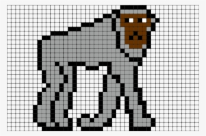 2 Download The Template - Chimpanzee Pixel Art