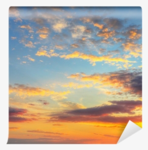 Cloudy Sky At Sunset Wall Mural Pixers174 We Live To