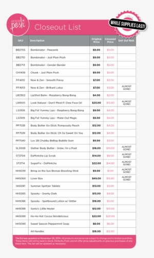 Can't Get Enough Pampering Join The Pampering Pursuit - List Of Elements