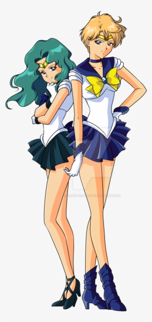 Sailor Neptune And Sailor Uranus By Crisis-cissou - Sailor Saturn And Neptune