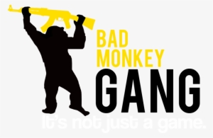 Battle Royale - Chimpanzee Vector Art Silhouette