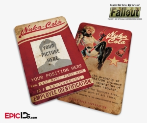 Nuka-cola Corporation 'fallout' Cosplay Employee Id - Fallout 4 Nuka Cola Advert Card Holder