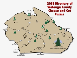 Choose And Cut Christmas Tree Farms Map Watauga County - Boone
