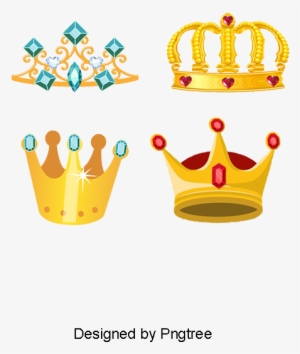 Pink Purple Romantic Crown, Cute Crown, Princess Crown, - Illustration