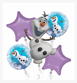 Frozen Olaf Party Favor Birthday Bouquet Balloons - Frozen Olaf Foil Balloon Bouquet