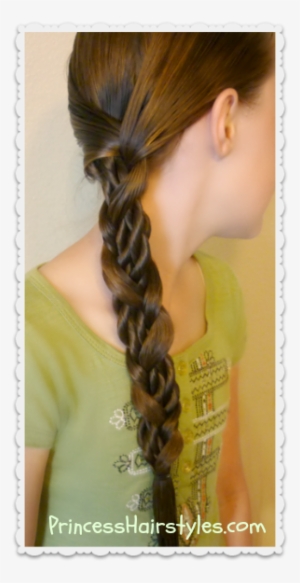 Easy Side Braid Tutorial - Braid - 300x583 PNG Download - PNGkit