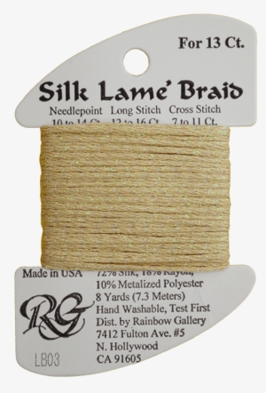 Needlepoint Silk Lame Braid Thread Lb-03