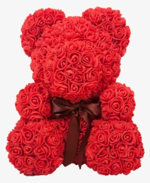 The Original Rose Bear 14" Tall - Rose Bear