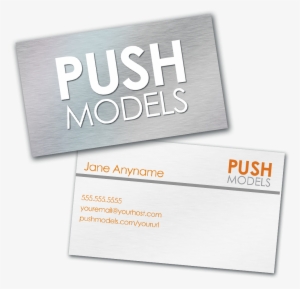 Image Of Personalized Push Models Business Card - Model
