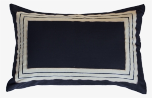 Braid Inner Panel Black Sham Cushion 46 X 69 Cm - Throw Pillow