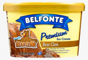 Bear Claw - Belfonte Ice Cream, Premium, Moose Tracks - 1.75 Qt