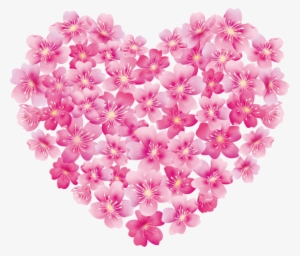 Love Valentinesday Valentine Blast Bloom Flower Border - Pink Flower Love Heart