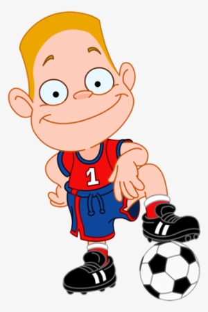 Champions League Sports Party - Young Soccer Player Cartoon