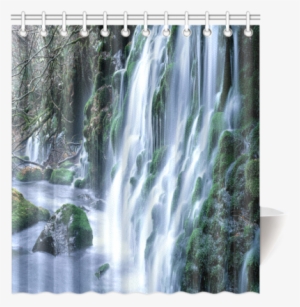 Rocks On The Guts Shower Curtain - Waterfall