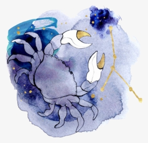 Cancer Zodiac Png Image Background - Cancer Horoscope Art