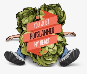 Hopslammed Heart - Mindysbeergear Bell's Hopslam Wrist Cuff With Hops