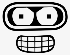Pegatina Bender Cara Futurama Vinilo - Bender Futurama