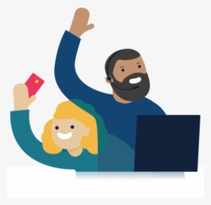 Illustration Of Two Monzo Customer Support Agents - Monzo Tone Of Voice