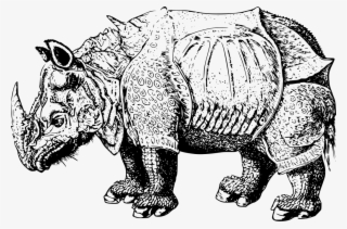 Free Vector Renaissance Rhino Clip Art - Renaissance Vector