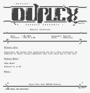 Amnesia Collection Ps4-duplex - Ps3 Duplex