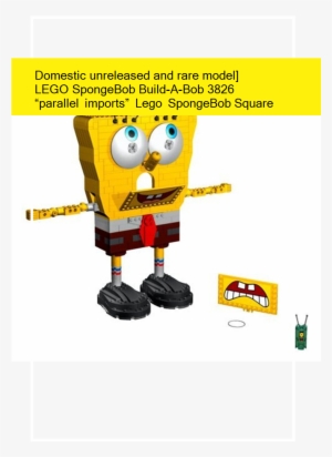 Domestic Unreleased And Rare Model Lego Spongebob Build - Lego Spongebob