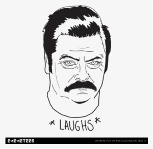 Ron Swanson Laughing Ron Swanson Laughing - Top