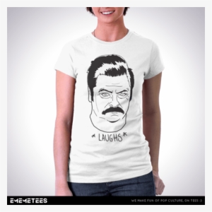 Ron Swanson Laughing - Tricou Casa Moara Fetili