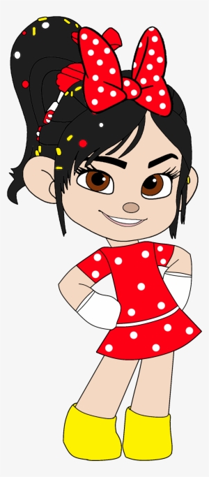 Vanellope As Minnie Mouse With A Bow - Vanellope Von Schweetz Sticker