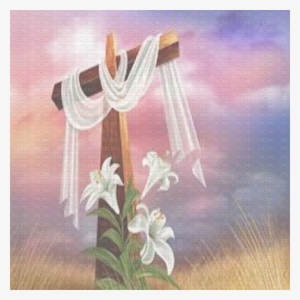 Easter Cross Transparent Bg