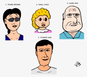 Study Of Human Faces - Gaunt Face Cartoon