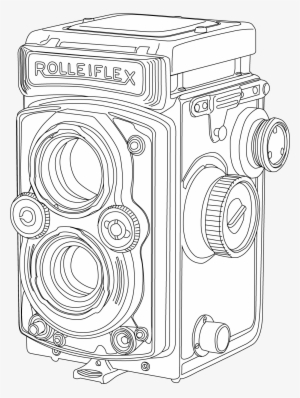 Rolleiflex Love Rolleiflex Camera, Camera Drawing, - Dessin Appareil Photo Rolleiflex