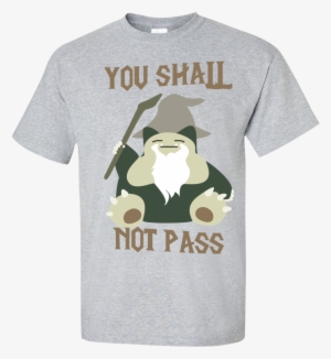 You Shall Not Pass Snorlax T-shirt/hoodie/tank - Cool Detroit Lions Tshirts