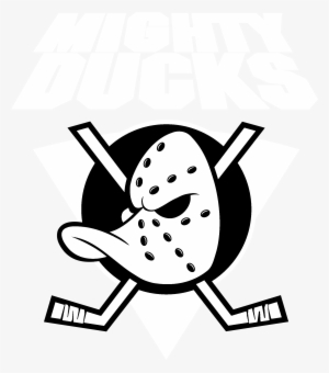 Anaheim Mighty Ducks Logo Black And White - Mighty Ducks Logo Png