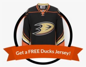 Mighty Ducks Ccm Jersey Mercury Insurance Get A Free - Anaheim Ducks Blue Jersey