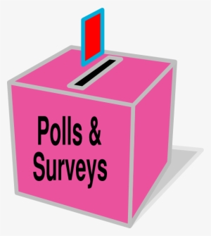 Ballot Box Pink Clip Art - Poll Clipart