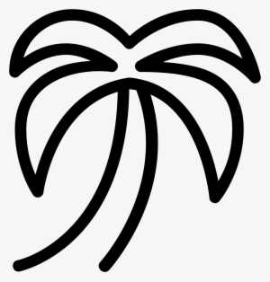Palm Tree Icon - Palm Tree Icons White