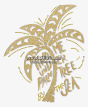 Iss Find Me Under Palm Tree Nailhead Decal - Decal