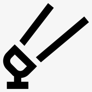 Two Diagonal Lines Are Drawn - Searchlight Icon