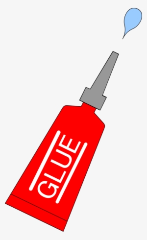 Paper Adhesive Glue Stick Tube Paint - Red Glue Clipart