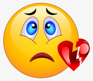 Lemonade Clipart Emoji - Broken Heart Face Emoji