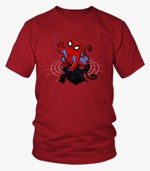 Spiderman Cat T Shirt Funny Spider Cat T-shirt Premium - T-shirt