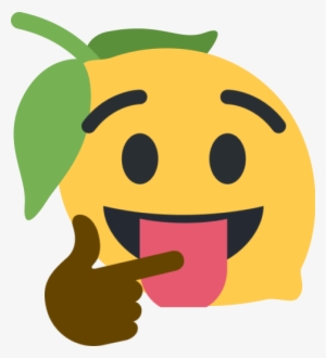 Lemon Emoji Sticking Tongue Out With Eyes Wide Open - Limon Png Emoji