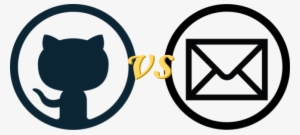 Github Vs Email - Gmail Logo Black And White