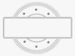 Advertising Badge Banner Blank Element Emb - White Label Banner Png