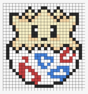 Togepi V2 Perler Bead Pattern / Bead Sprite - Cute Pixel Art Pokemon