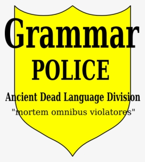 Grammar Police Latin Clip Art At Clker - Clip Art